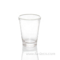 milk glasses with colorful rim stripe for home